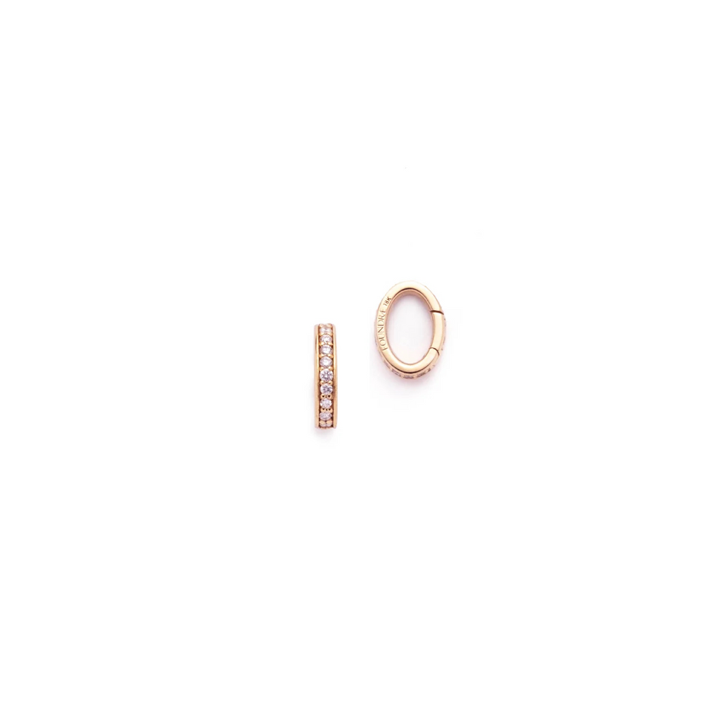 Pave Annex Link Rose Gold view 1