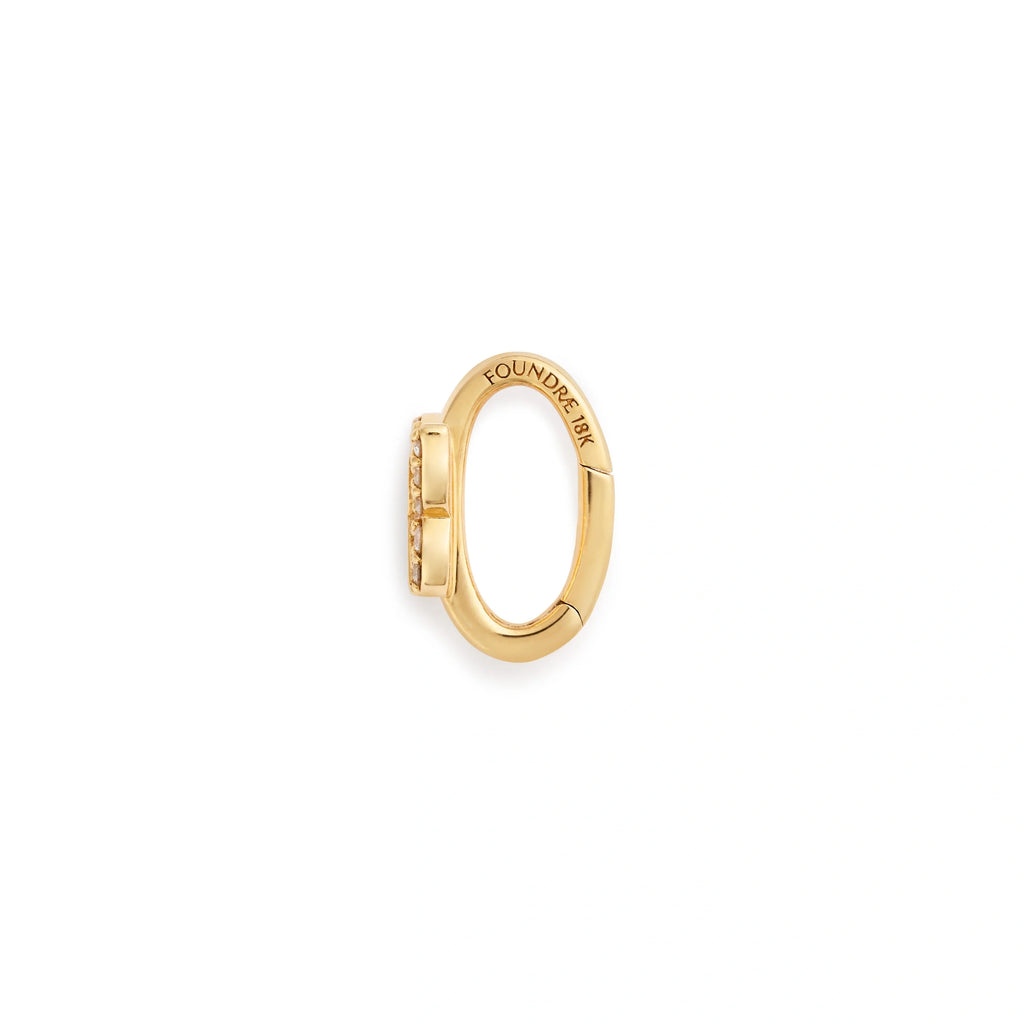 18K Yellow Gold Necklace Connector - Reverie | Medium Pavé Butterfly Decorative Annex Link | Diamonds, Yellow Gold – FoundRae view 4
