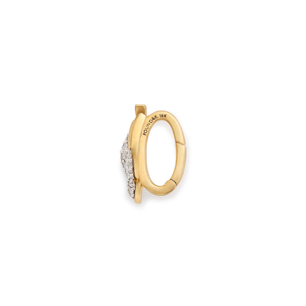 18K Yellow Gold Necklace Connector - Resilience | Medium Pavé Sparrow Decorative Annex Link | Diamonds, Yellow Gold – FoundRae view 4