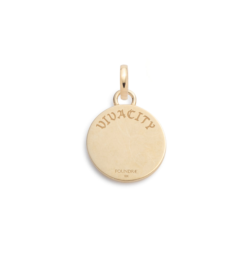 18K Yellow Gold Vivacity : Petite Ceramic Medallion with Annex Link – FoundRae