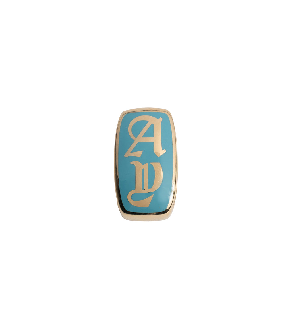 Custom Aqua Ceramic Oversized Heart Slide view 1