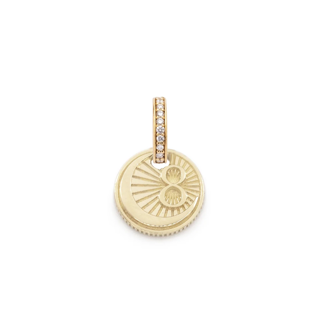 18K Yellow Gold Karma : Miniature Coin with Annex Link – FoundRae view 1