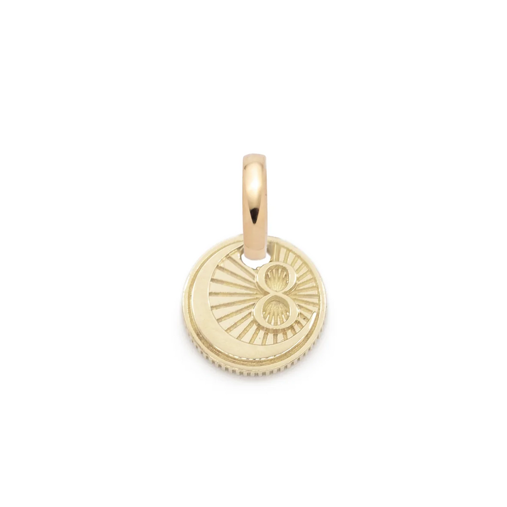 18K Yellow Gold Karma : Miniature Coin with Annex Link – FoundRae view 2