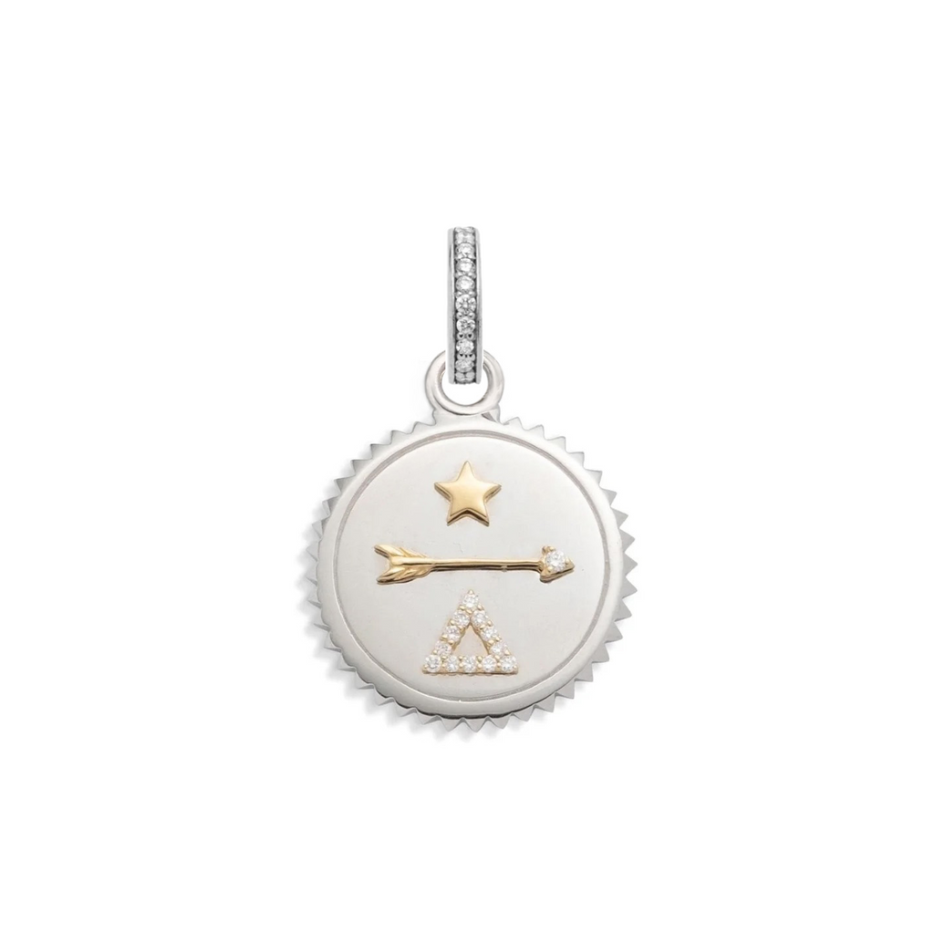 18K Yellow Gold Dream Baby Medallion : in Gold with Diamonds and an Annex Link – FoundRae view 5