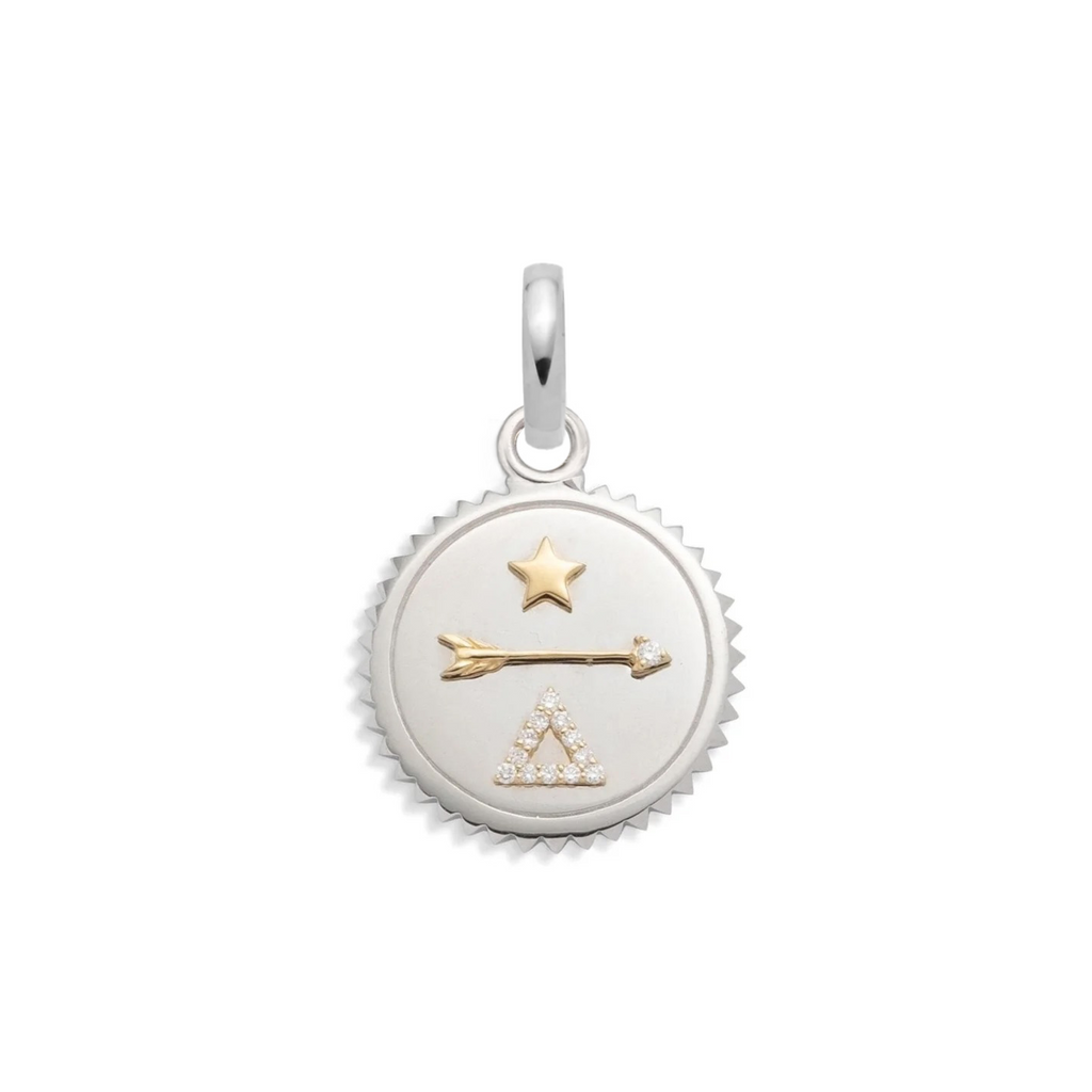 18K Yellow Gold Dream Baby Medallion : in Gold with Diamonds and an Annex Link – FoundRae view 4