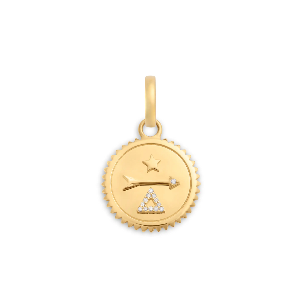 Dream | Baby Medallion | Diamonds, 18K Yellow Gold view 1