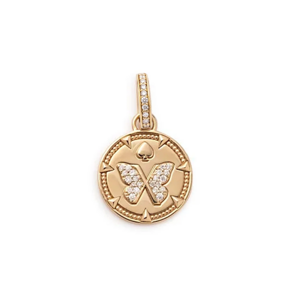 18K Yellow Gold Reverie : Baby Medallion with Annex Link – FoundRae view 3