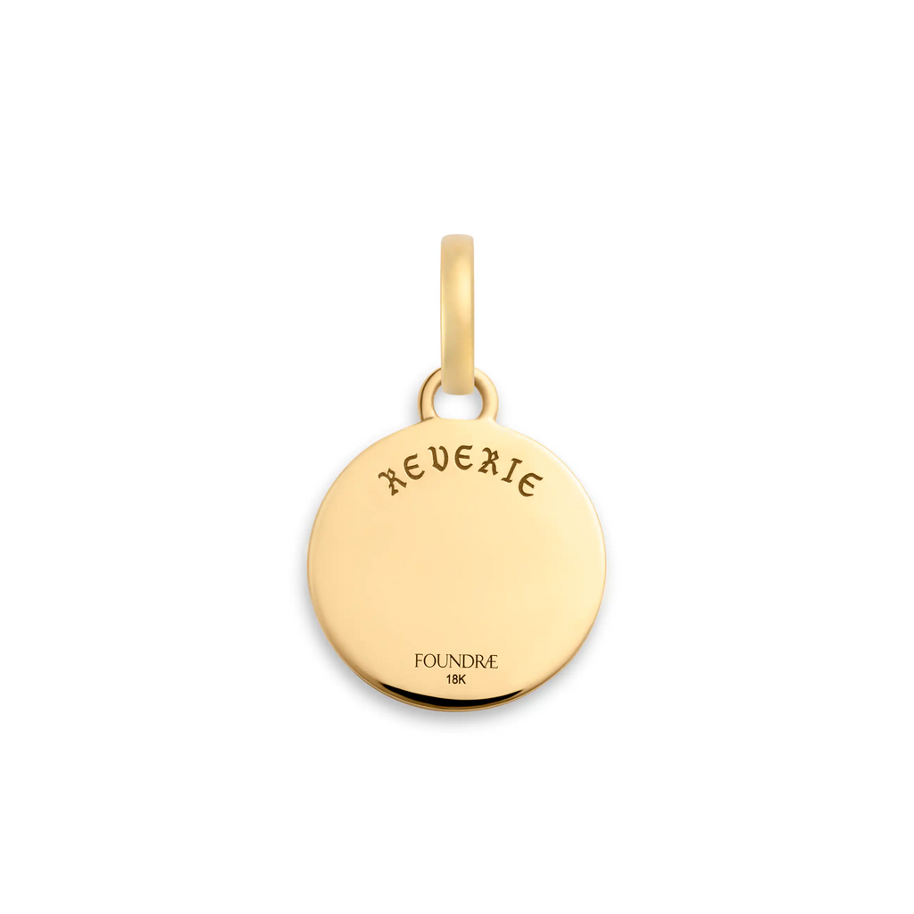 18K Yellow Gold Reverie | Butterfly Baby Medallion | Diamonds, 18K Yellow Gold – FoundRae view 4