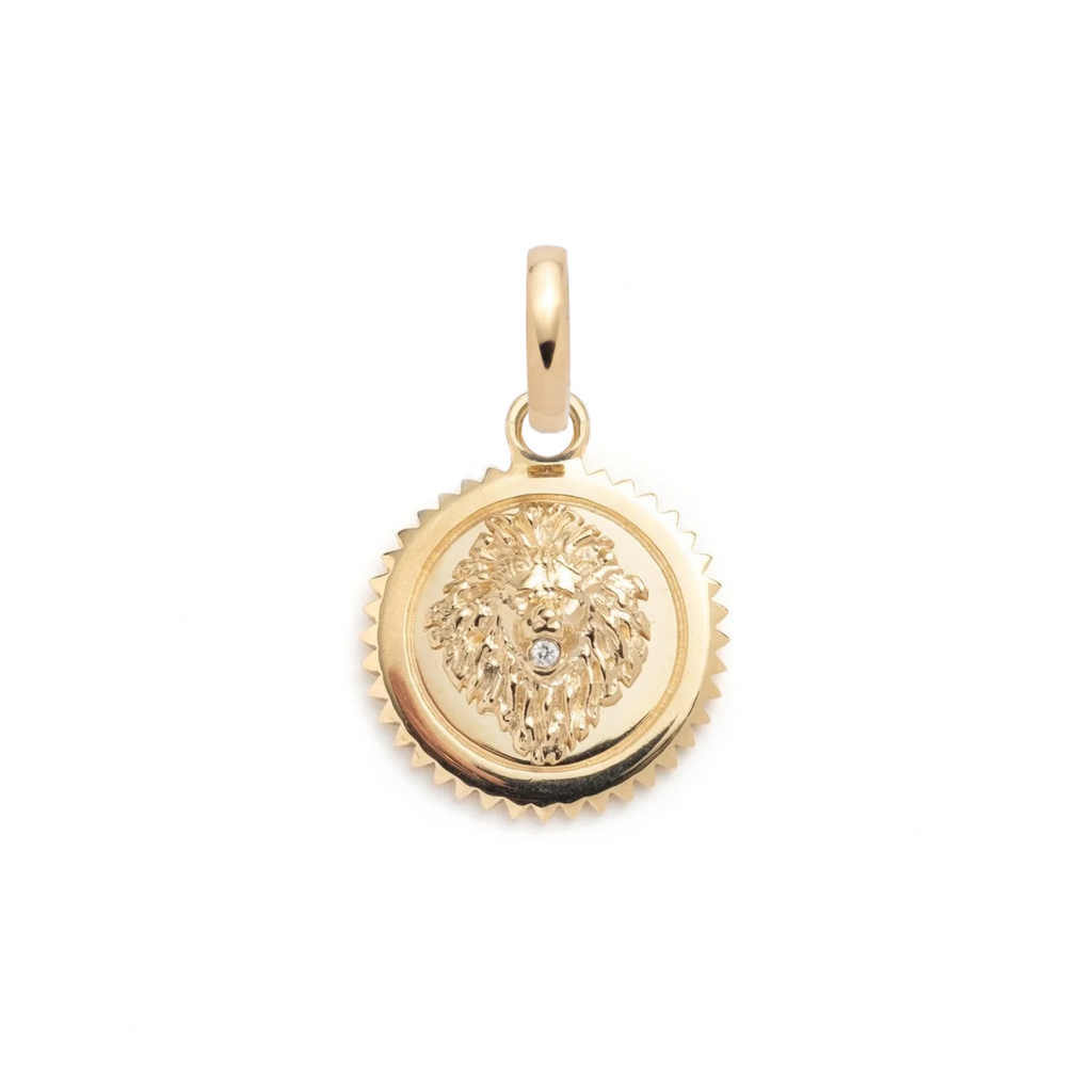 Strength Baby Medallion : in Gold with Diamond and an Annex Link view 1