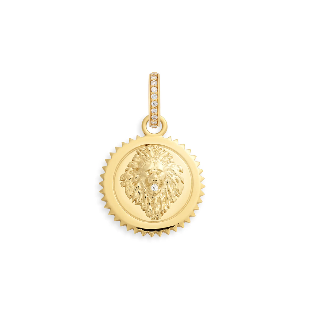18K Yellow Gold Strength | Baby Medallion | Diamond, Yellow Gold – FoundRae view 2