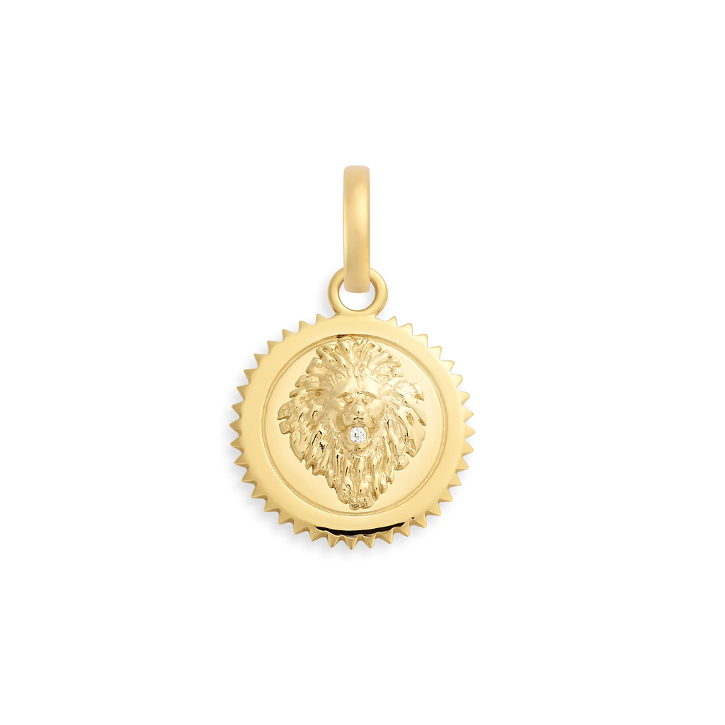 18K Yellow Gold Strength | Baby Medallion | Diamond, Yellow Gold – FoundRae view 1