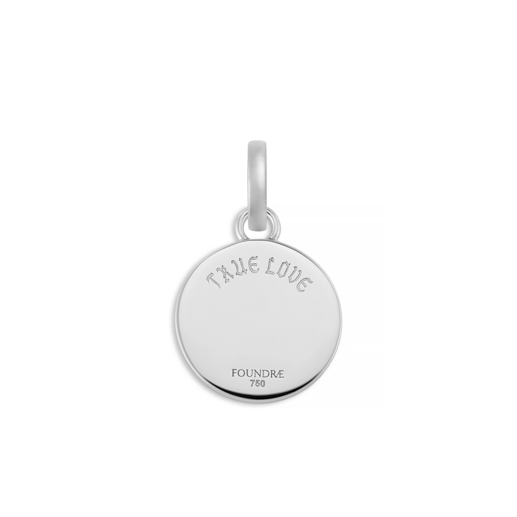 18K Mixed Gold True Love | 'Love Knot' Baby Medallion | Diamonds, Mixed Gold – FoundRae view 4