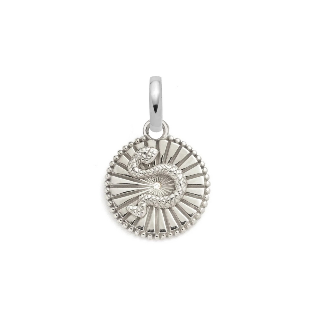 18K Yellow Gold Wholeness Baby Medallion : in Gold with Diamond and an Annex Link – FoundRae view 4
