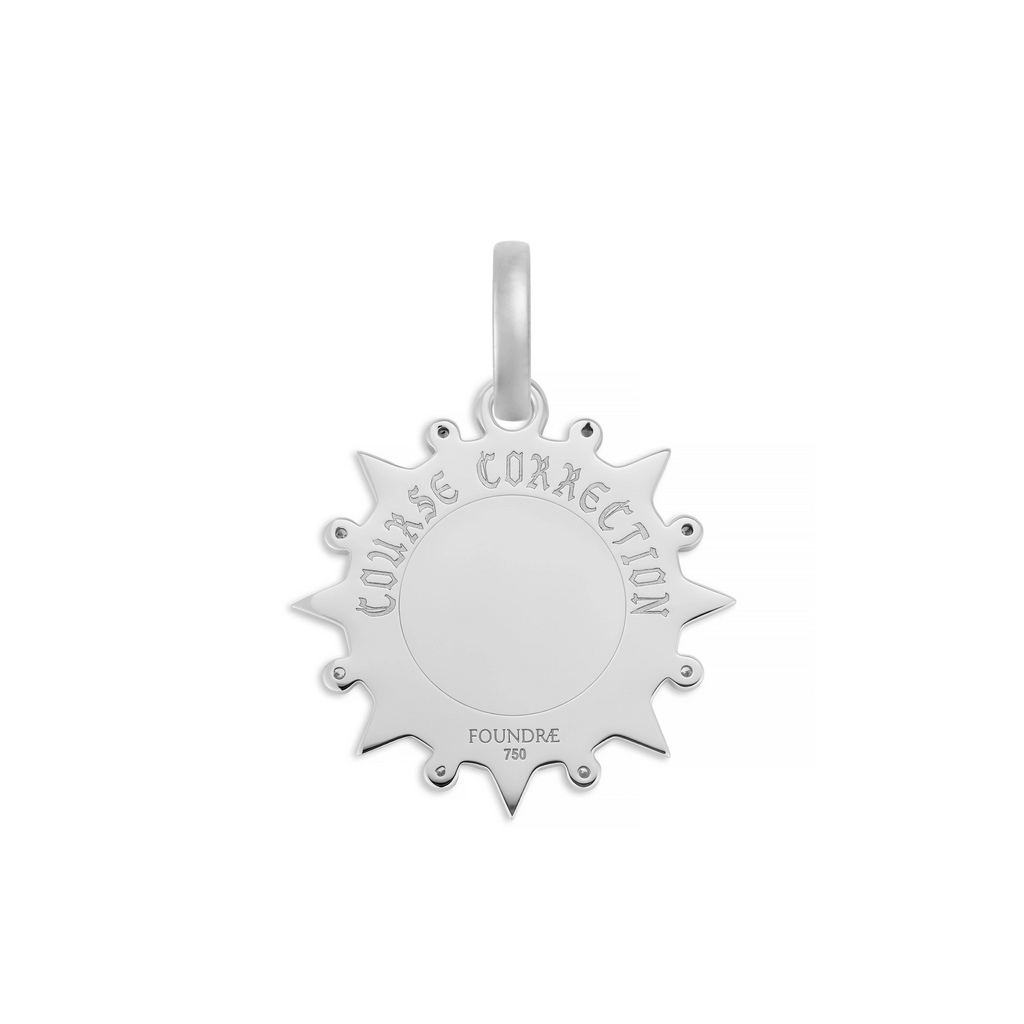 18K Mixed Gold Internal Compass | Medium Medallion | Diamonds, Mixed Gold – FoundRae view 6