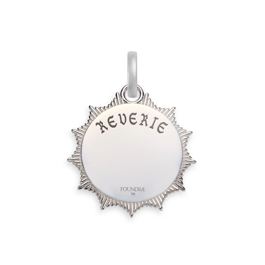 18K Mixed Gold Reverie | Butterfly Medium Medallion | Diamonds, Mixed Gold – FoundRae view 4