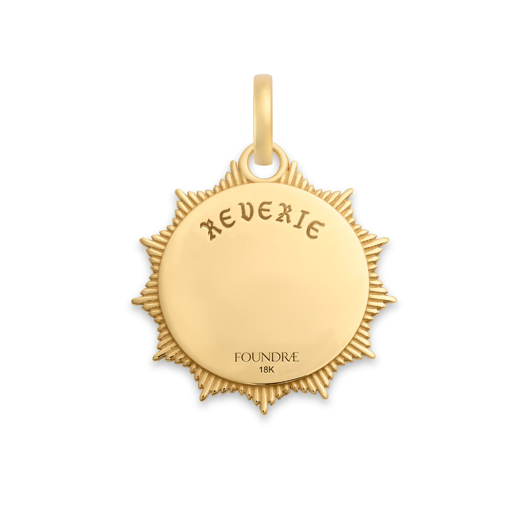 18K Yellow Gold Reverie | Butterfly Medium Medallion | Diamonds, 18K Yellow Gold – FoundRae view 6