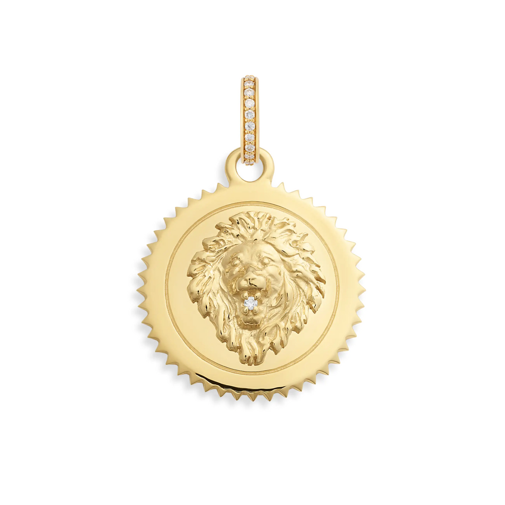 Strength | Medium Medallion | Diamond, Yellow Gold view 2