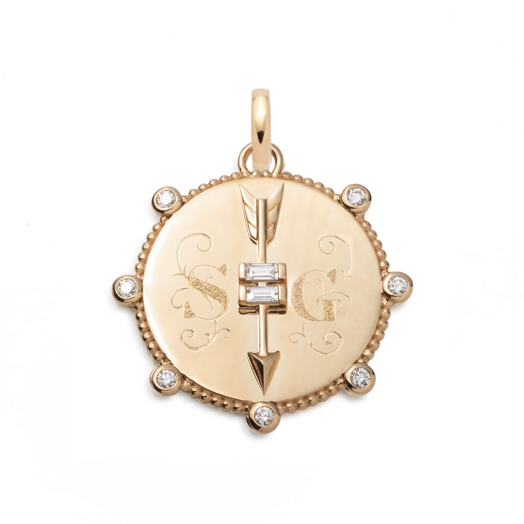 Heart at Peace : Engravable Medium Specialty Medallion - Engraved view 1