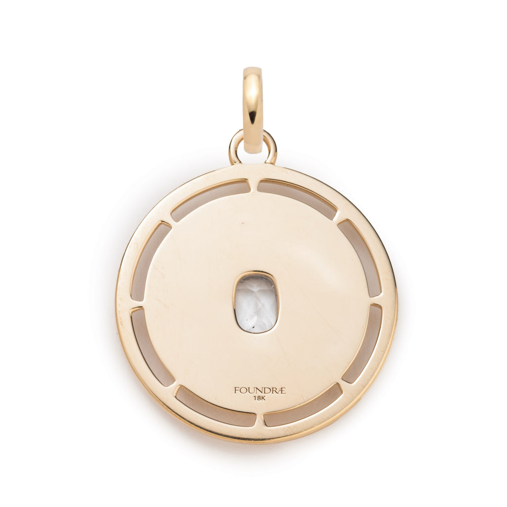 True Love | Lovestruck Commitment Large Medallion | Diamonds, Yellow Gold view 2
