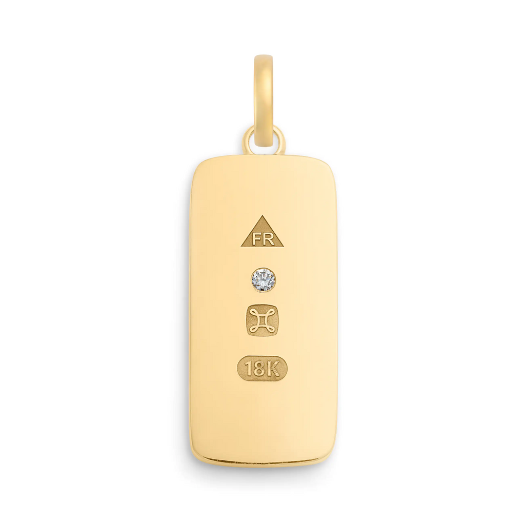 18K Yellow Gold True Love | Promise Ingot Pendant | Diamonds, 18K Yellow Gold – FoundRae view 4