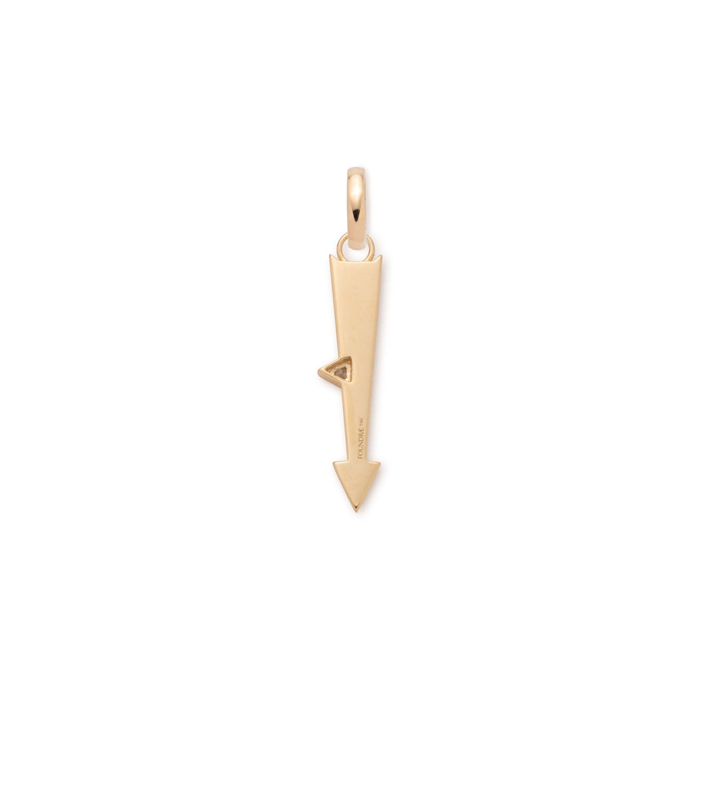 18K Yellow Gold Arrow Miniature Pendant : in Yellow Gold with Diamonds and an Annex Link – FoundRae