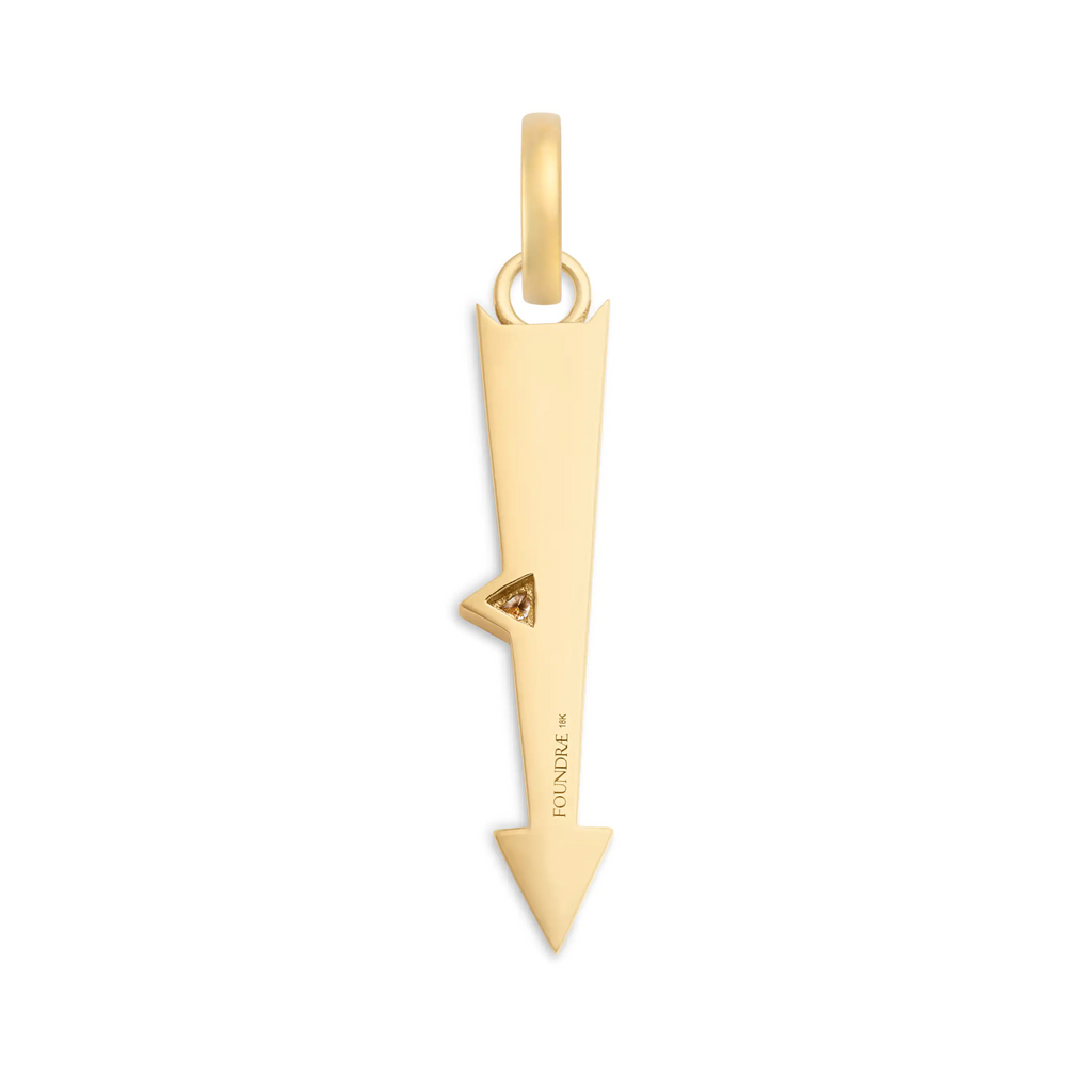 18K Yellow Gold Dream | Arrow Miniature Pendant | Diamond, 18K Yellow Gold – FoundRae view 5