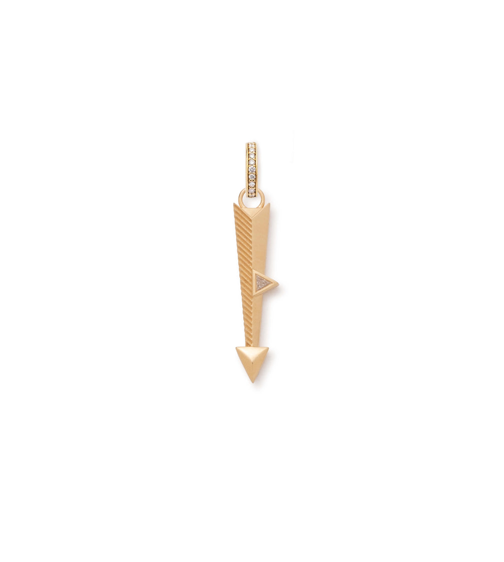 18K Yellow Gold Arrow Miniature Pendant : in Yellow Gold with Diamonds and an Annex Link – FoundRae