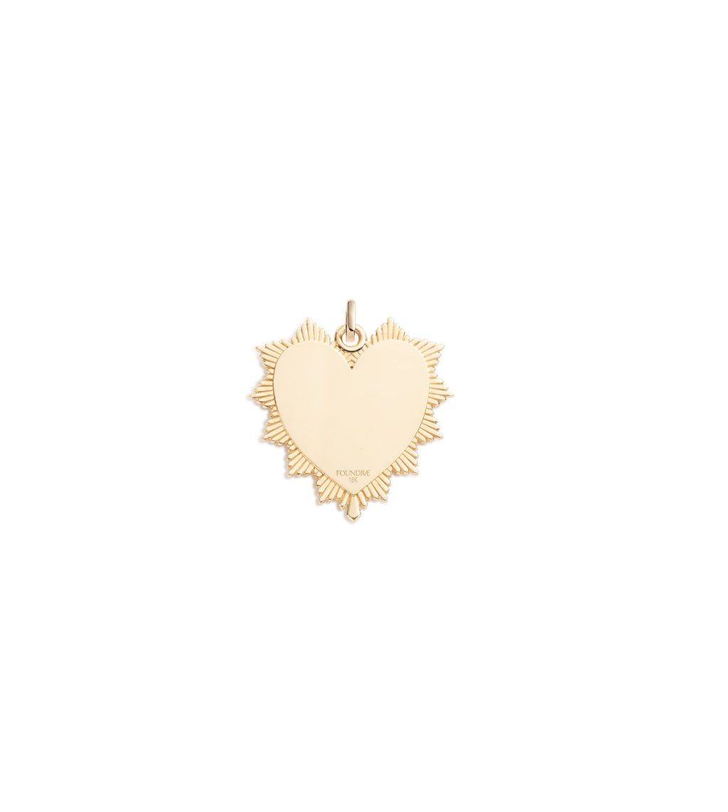 Custom Centered Radiating Heart : Oversized Medallion with Oval Annex Link view 2