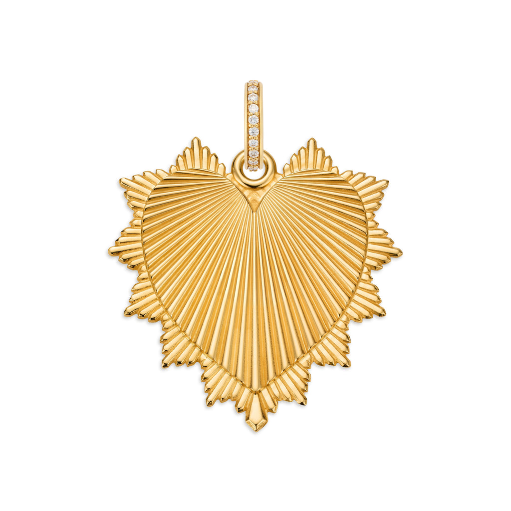 18K Yellow Gold True Love | Heart Love Token Oversized Medallion | 18K Yellow Gold – FoundRae view 10