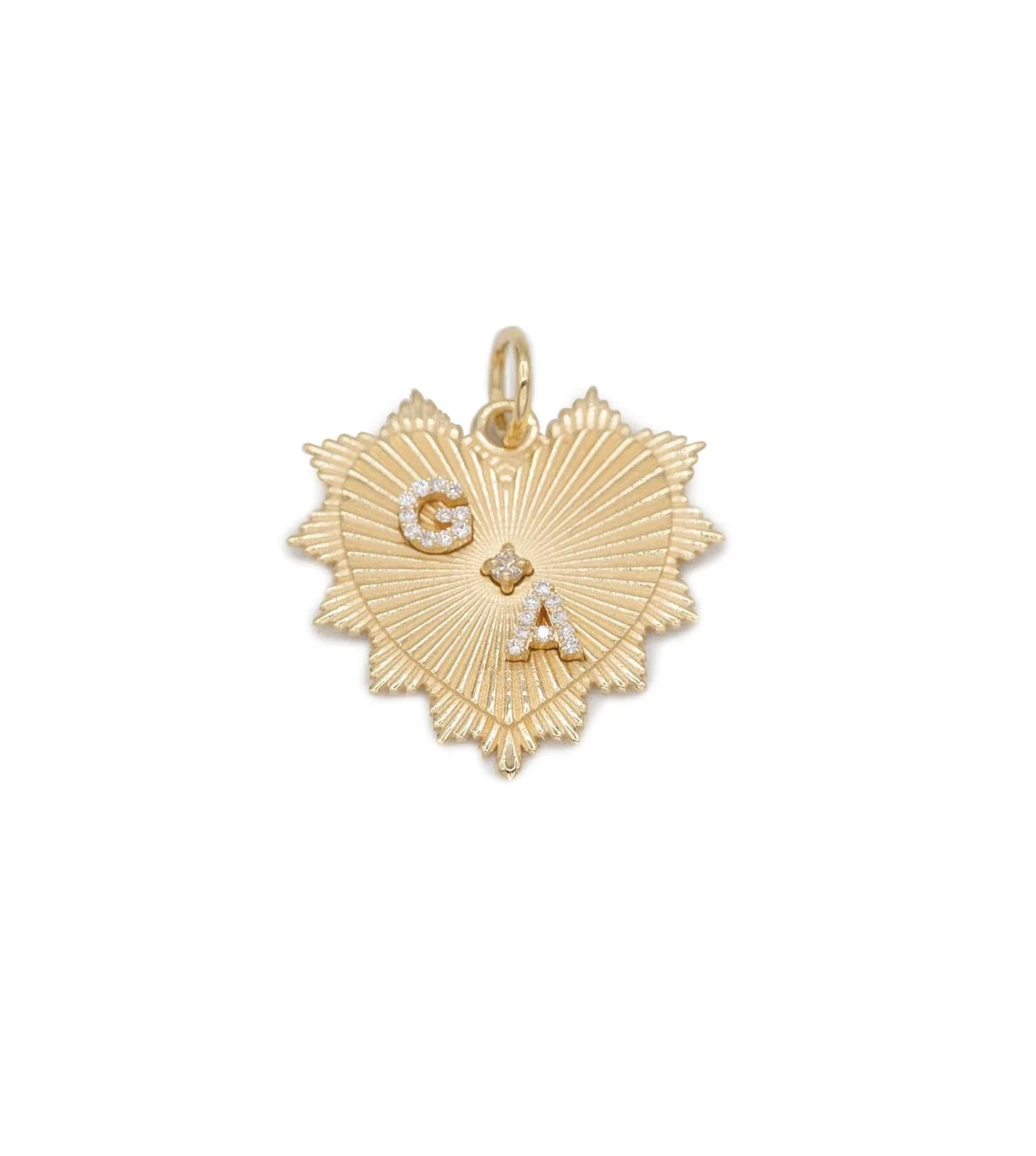 Custom Radiating Heart : Medium Medallion