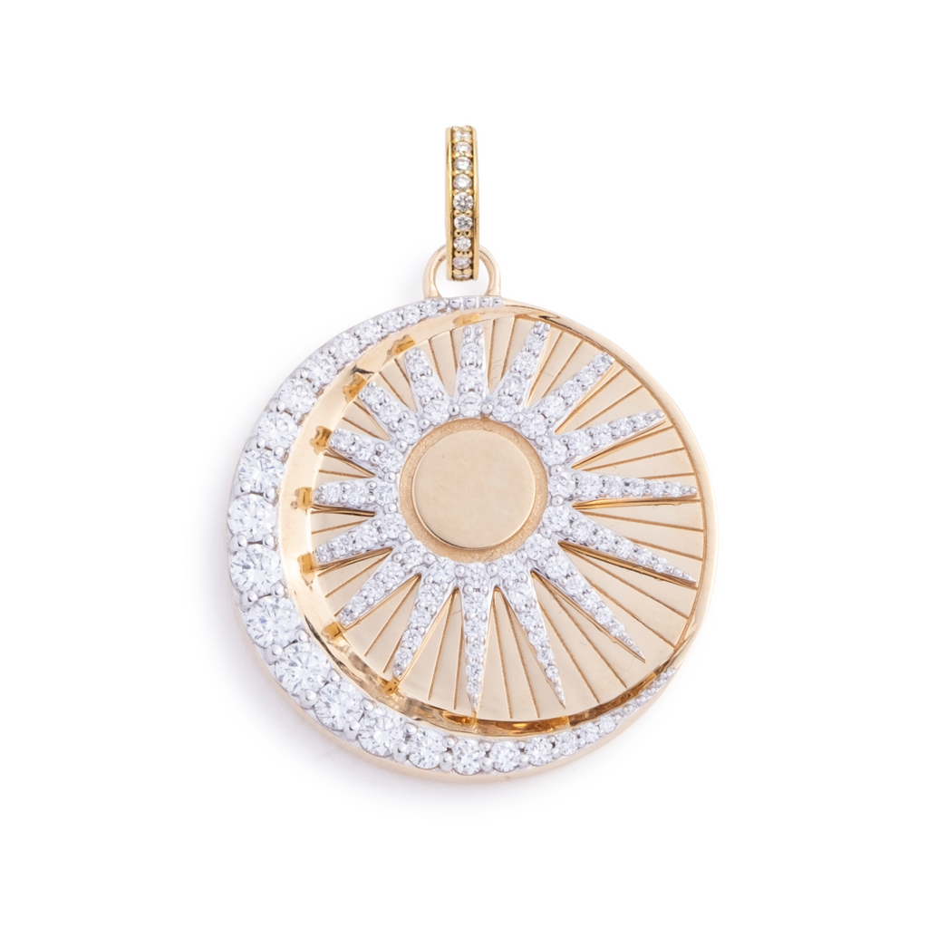 18K Yellow Gold Balance : Large Specialty Medallion with Annex Link – FoundRae view 3