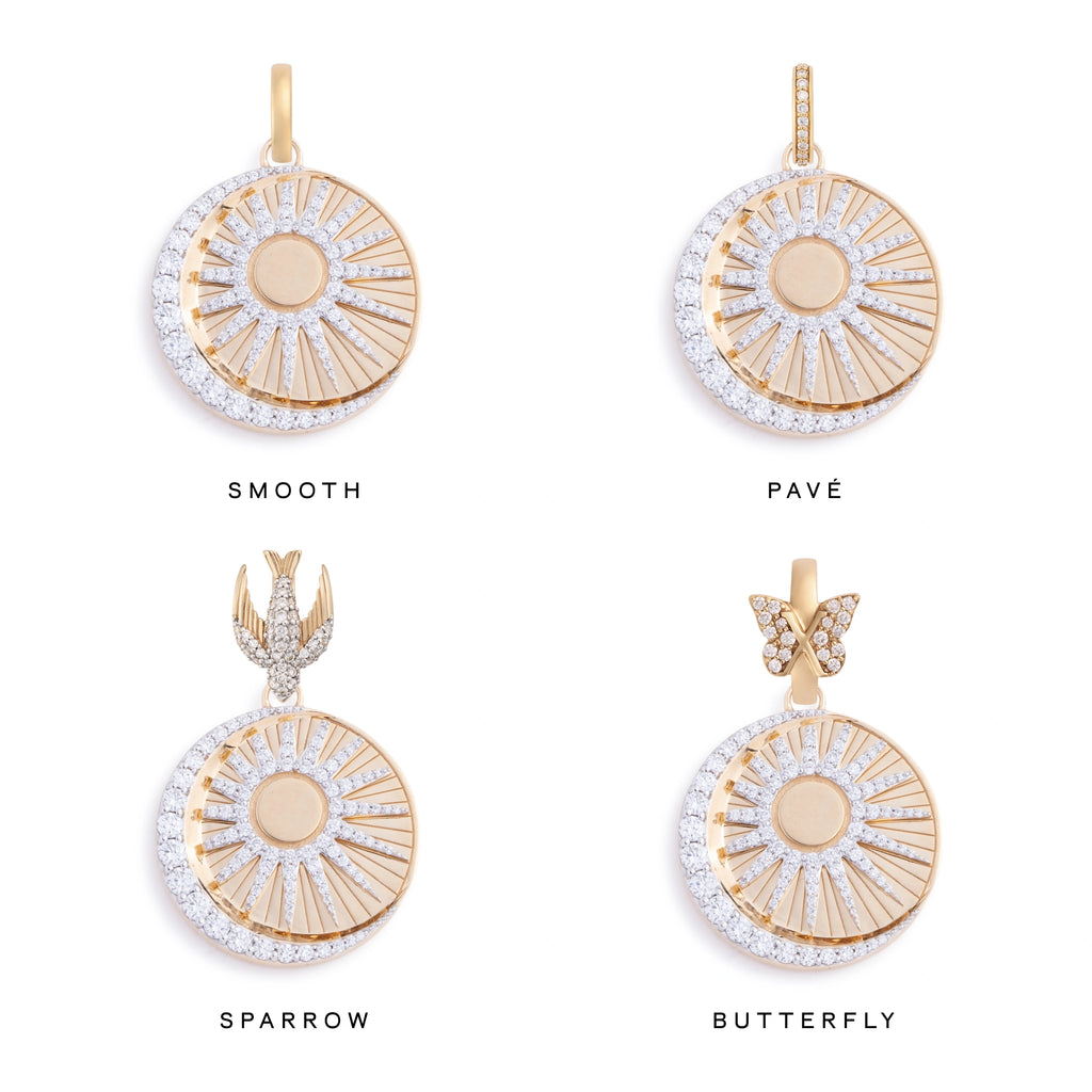 18K Yellow Gold Wholeness | Balance Large Specialty Medallion | Diamonds, Yellow Gold – FoundRae view 3