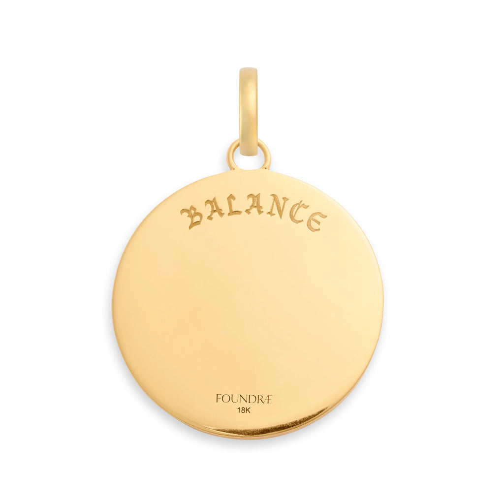 18K Yellow Gold Wholeness | Balance Large Specialty Medallion | Diamonds, 18K Yellow Gold – FoundRae view 6