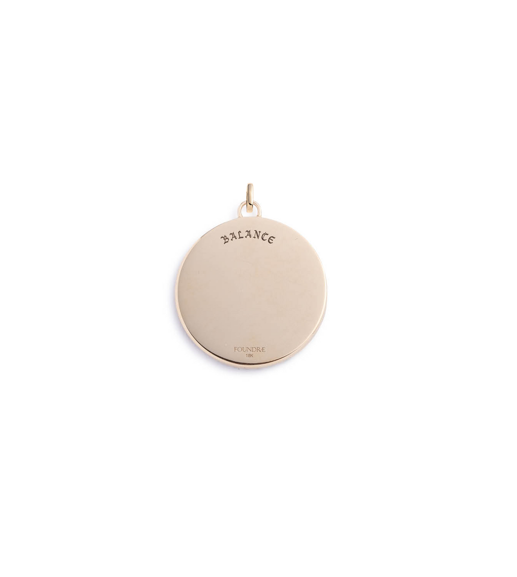 18K Yellow Gold Balance : Large Specialty Medallion with Oval Pushgate – FoundRae