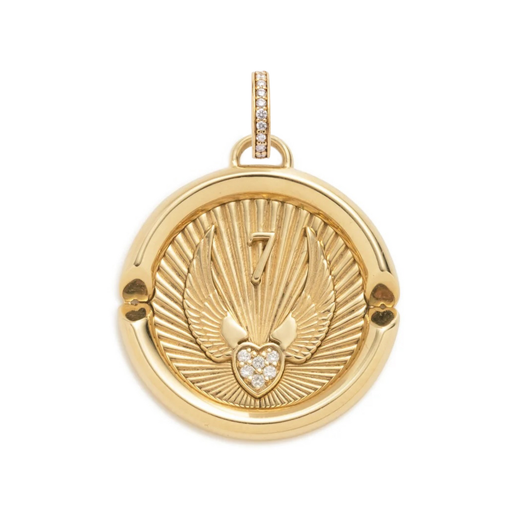 Beloved with Wings We Fly : Large Specialty Medallion with Annex Link view 1
