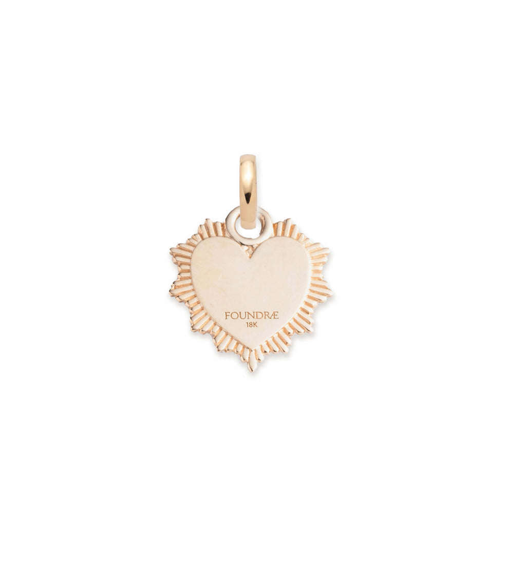 18K Yellow Gold Heart Love Token Miniature Medallion : in Yellow Gold with Encrusted Diamonds and an Annex Link – FoundRae