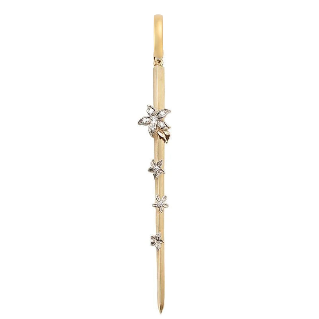 Resilience | Blossoms Thorn Pendant | Mixed Gold view 1