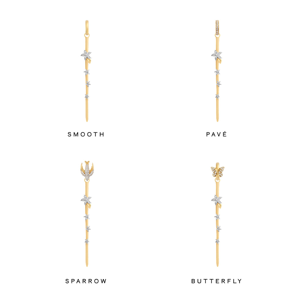 18K Mixed Gold Resilience | Blossoms Thorn Pendant | 18K Mixed Gold – FoundRae view 4