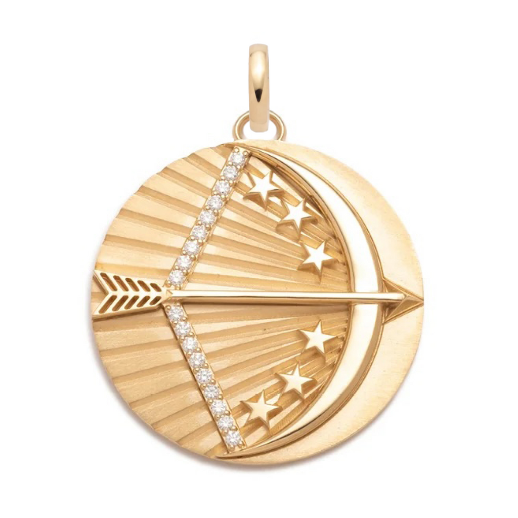 18K Yellow Gold Dream | Arrow Exuberant Medallion | Diamonds, 18K Yellow Gold – FoundRae view 1