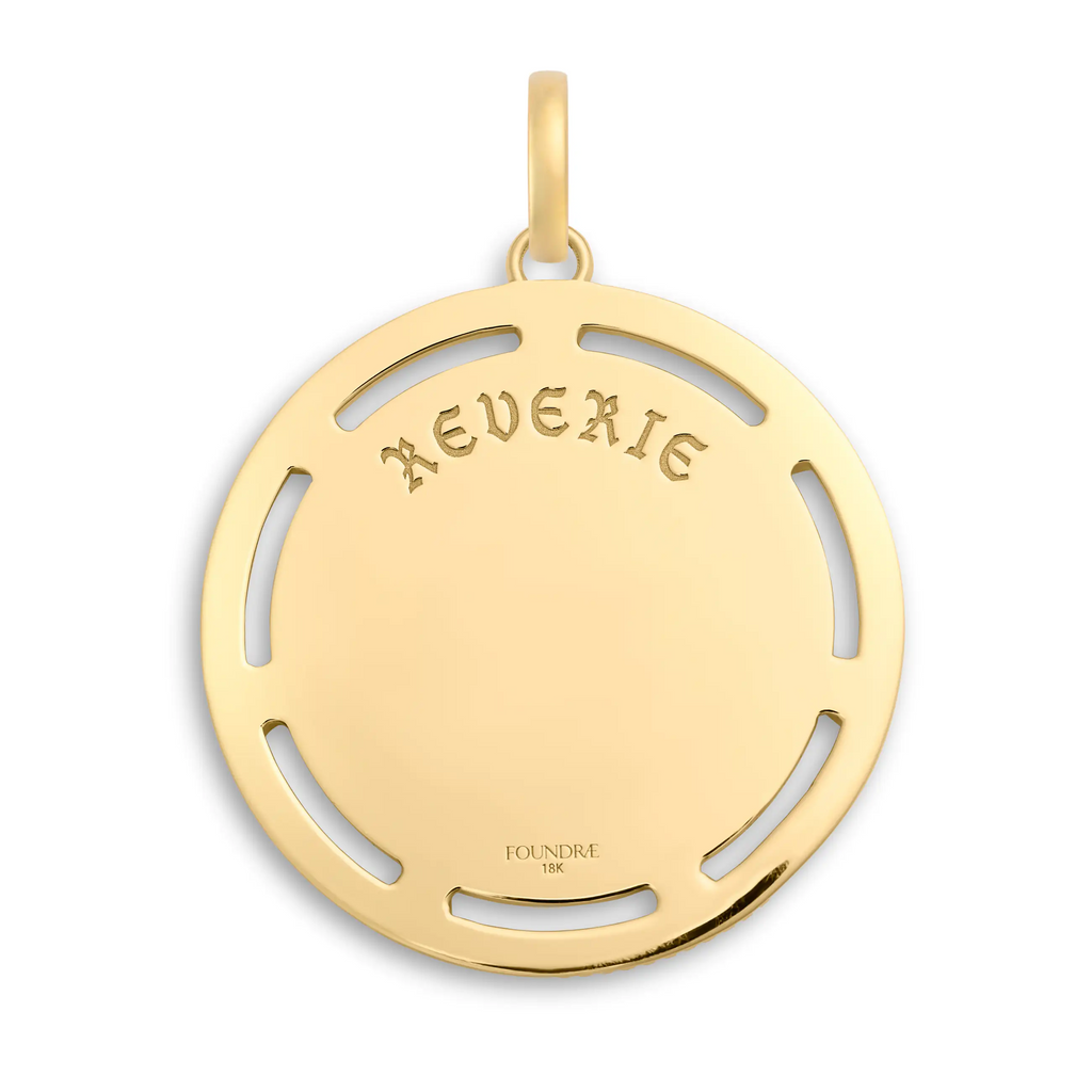 18K Yellow Gold Reverie | Butterfly Triskele Exuberant Medallion | Diamonds, 18K Yellow Gold – FoundRae view 4