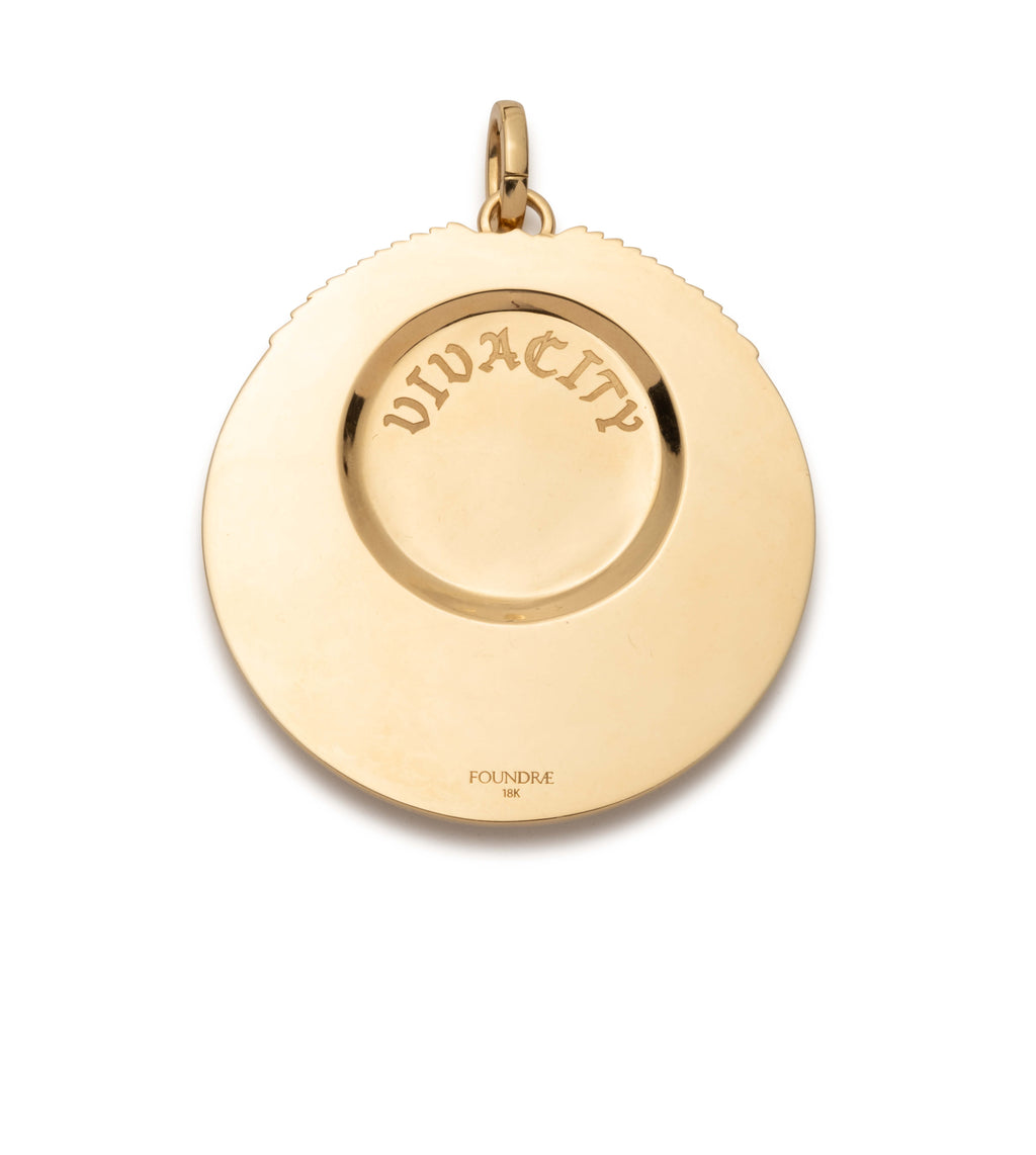 18K Yellow Gold Vivacity Oversized Medallion : in Yellow Gold with an Annex Link – FoundRae