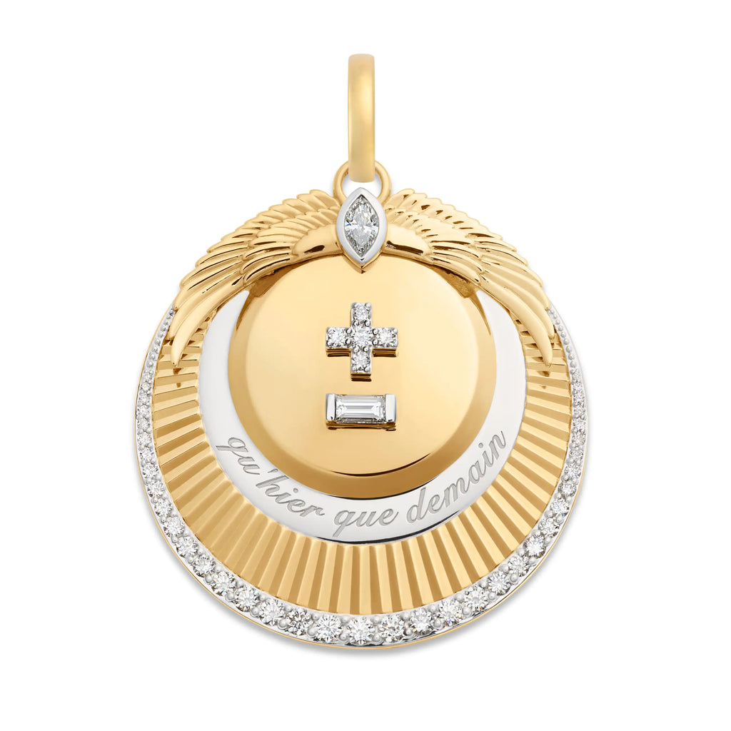 Vivacity | Ever Growing Love Exuberant Medallion | Diamonds, 18K Yellow Gold view 1