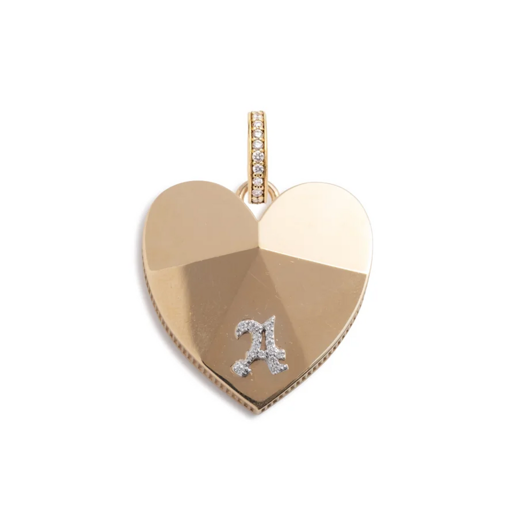 18K Yellow Gold Ever Growing - Love : Custom Facets of Love Heart Medallion with Annex Link – FoundRae view 3