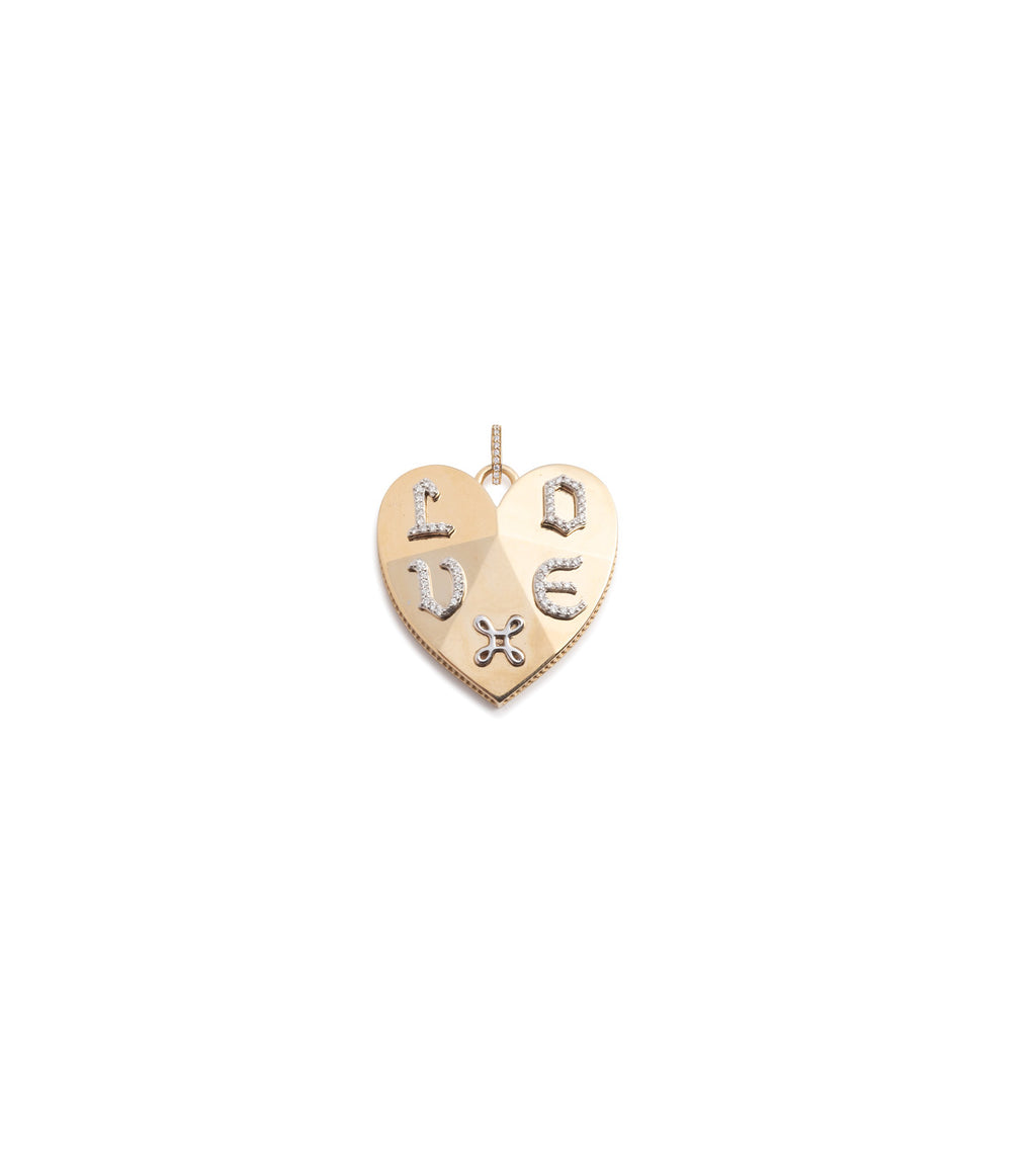 18K Yellow Gold Ever Growing - Love : Facets of Love Medallion with Oval Pushgate – FoundRae