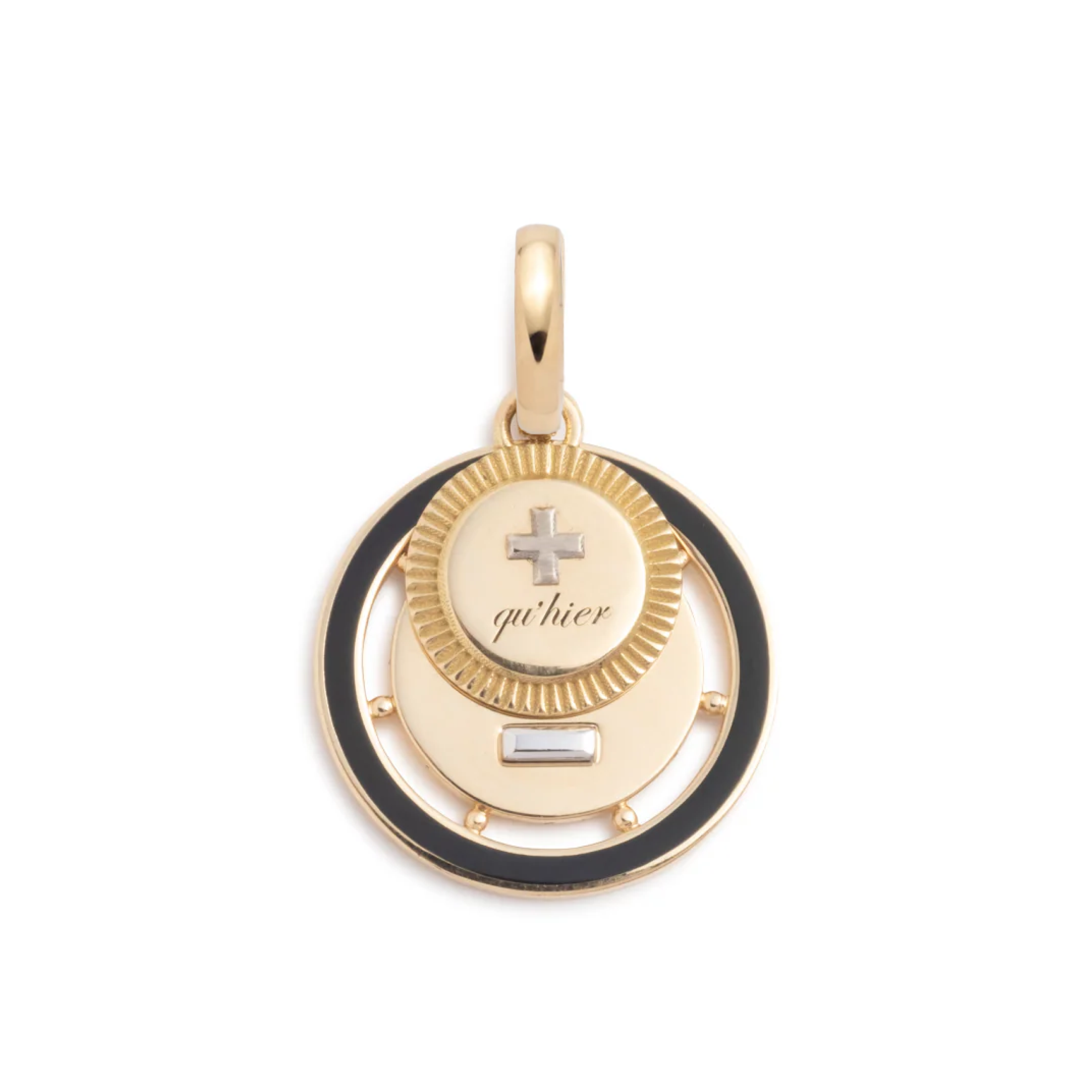 ever growing love - vivacity : couplet medallion black with annex link