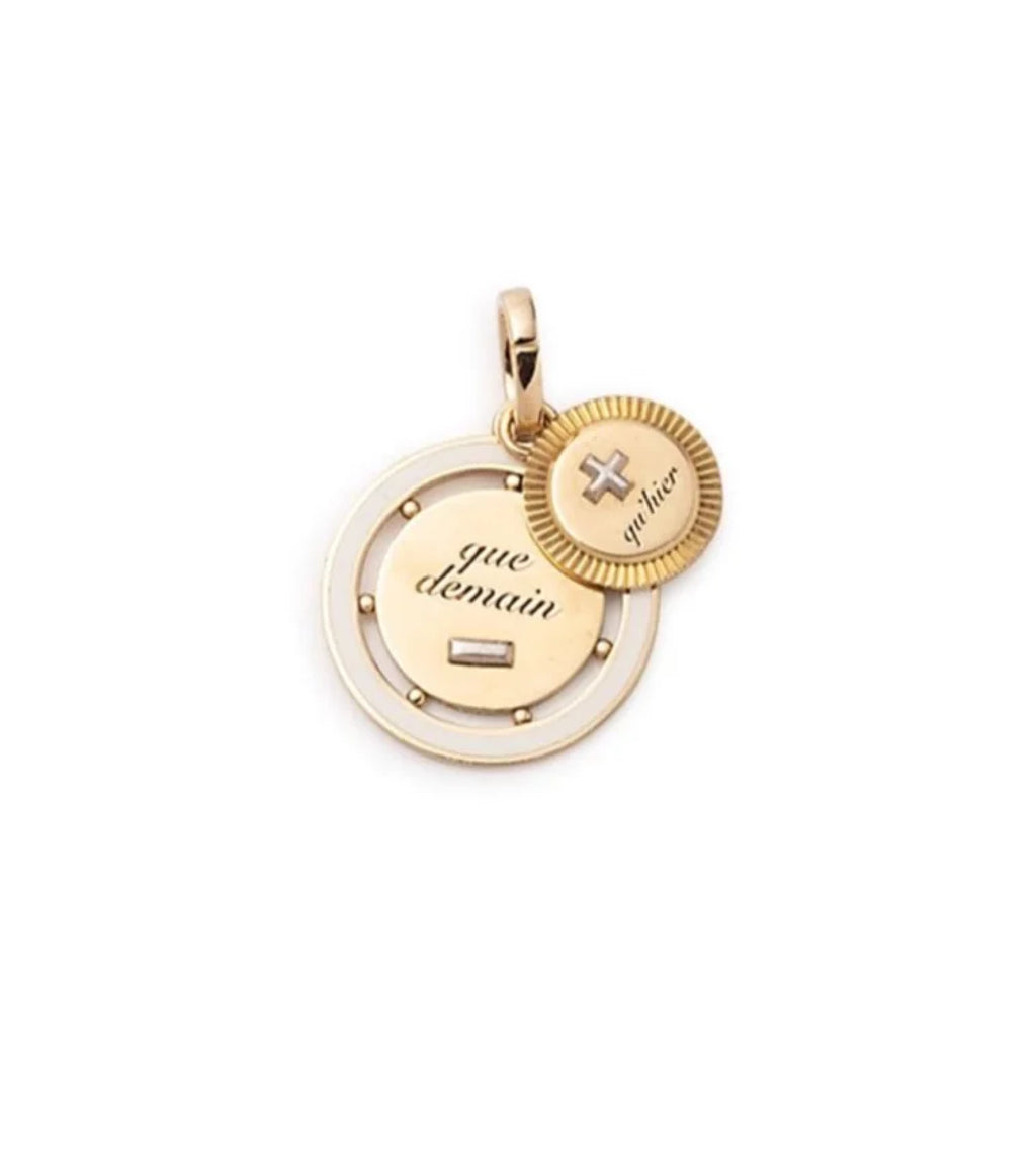 18K Yellow Gold Ever Growing Love - Vivacity : Couplet Medallion Cream with Annex Link – FoundRae