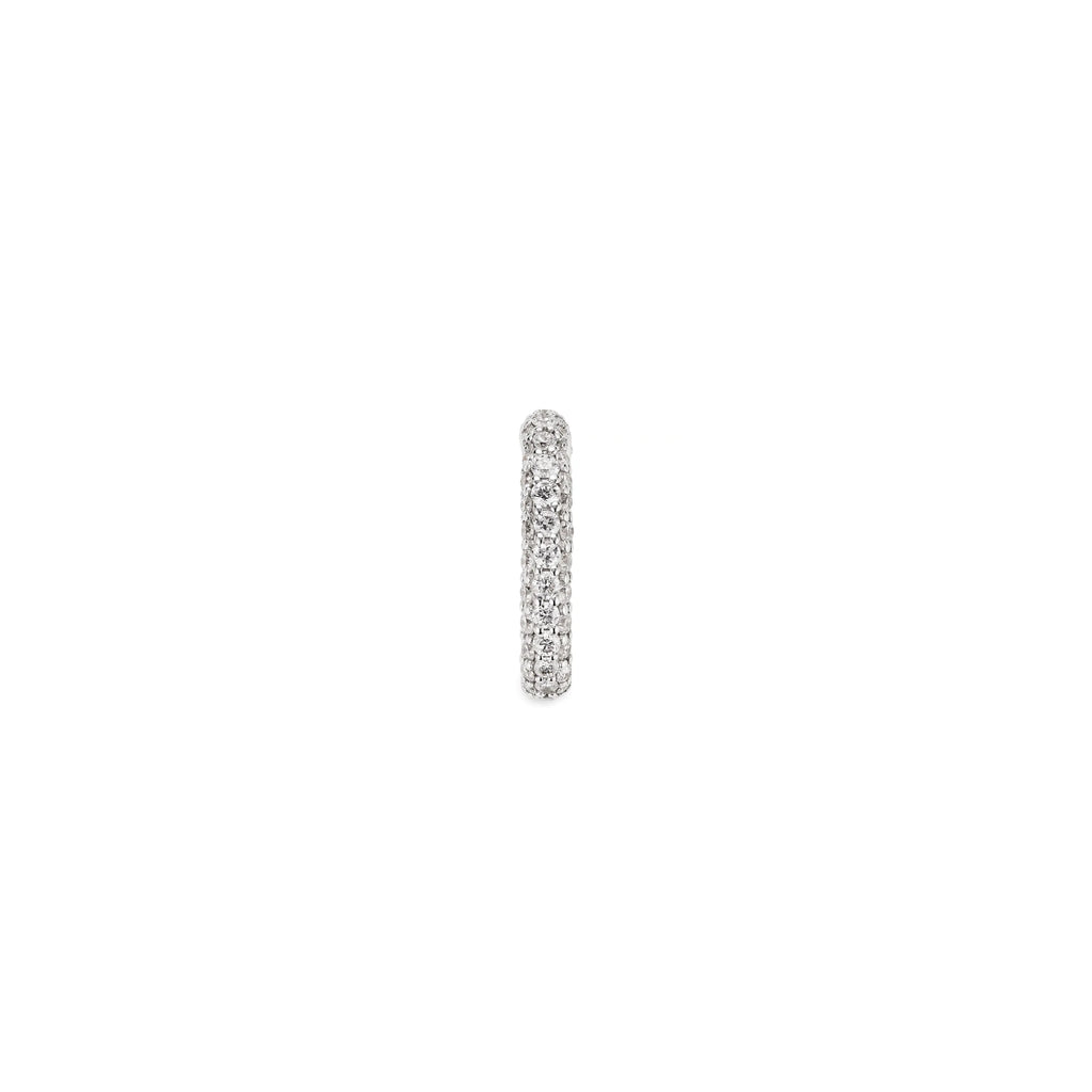 True Love | Pavé Oval Heart Slide | Diamonds, 18K White Gold view 2