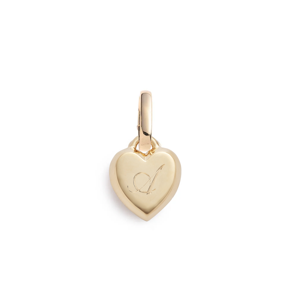 True Love Petite Heart Ingot Medallion : in Yellow Gold with an Annex Link view 1