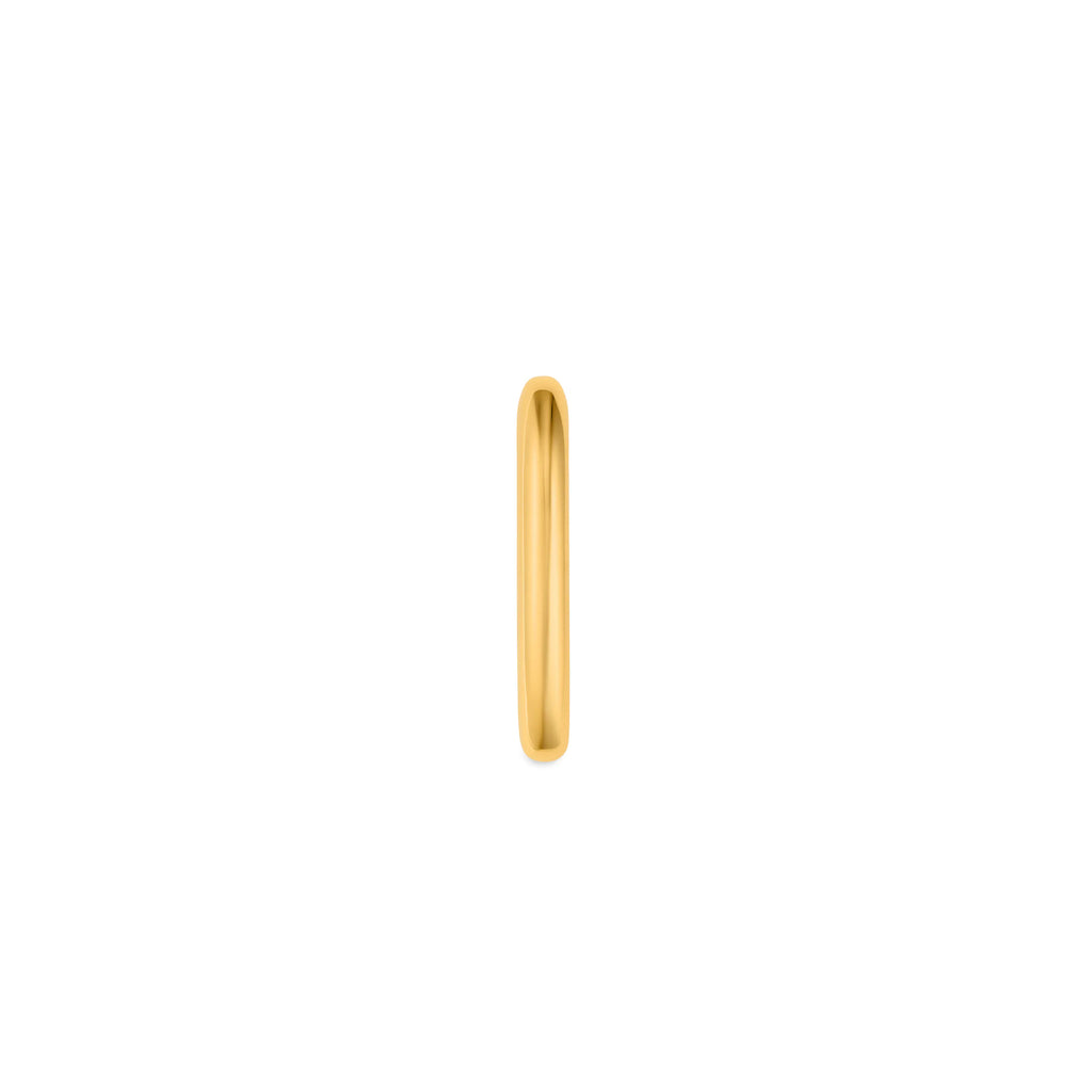 True Love | Oversized Oval Heart Slide | 18K Yellow Gold view 2