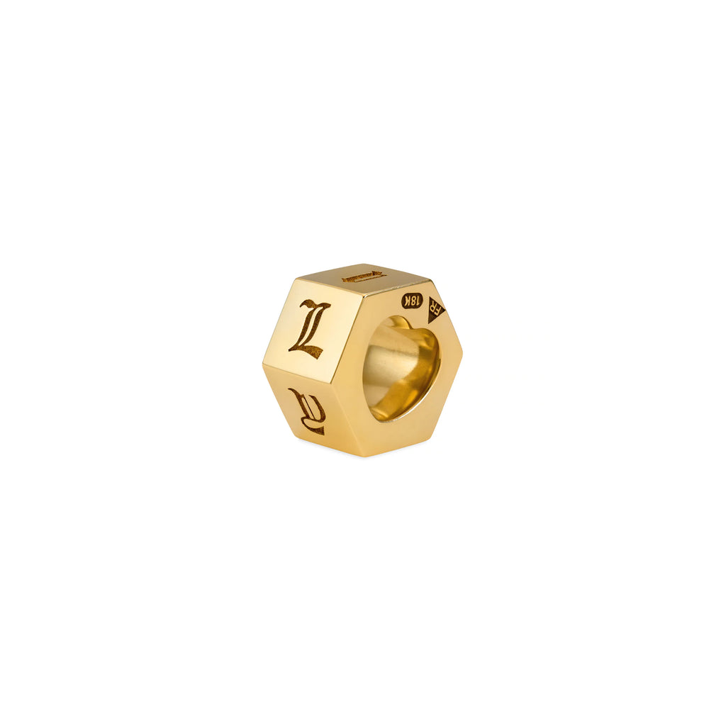 True Love | 'I Love U' Faceted Small Heart Beat | 18K Yellow Gold view 1